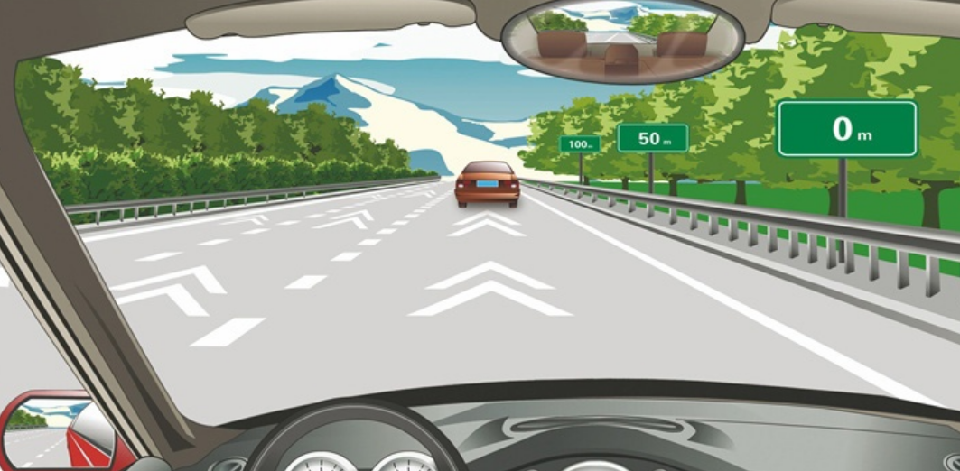 如图所示,高速公路车距确认标志用于确认本车与前车的距离.